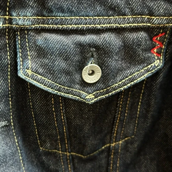 Iron Heart Heavy Weight 21oz Type III Denim Jacket - Dark Indigo - Picture 6 of 10